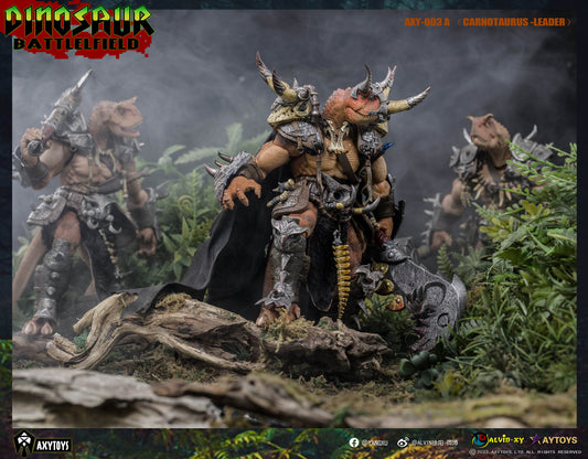 The Dinosaur Battlefield Carnotaurus Leader 1/12 Scale Figure