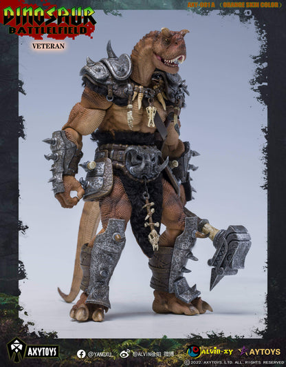 The Dinosaur Battlefield Carnotaurus Warrior Veteran (Orange) 1/12 Scale Figure