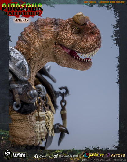 The Dinosaur Battlefield Carnotaurus Warrior Veteran (Orange) 1/12 Scale Figure